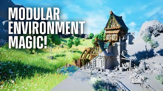 The 3D Artists Guide to Modular Environments  Unreal Engine Environment Breakdown [upl. by Tnemelc832]