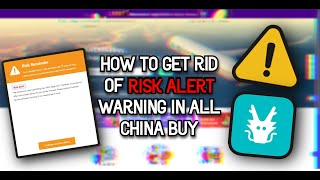 How to Bypass Risk Alert Warning on AllChinaBuy [upl. by Annawyt]