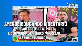 Ayerbe en quotEnsobradosquot La mentira de los 90 las privatizaciones y libertario vive en un cumple [upl. by Llahsram]