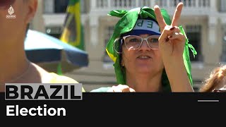 Brazil election Bolsonaro holds rally as he trails in polls [upl. by Nohsauq945]