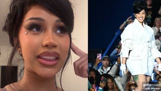 Cardi B discusses being a GUEST SPEAKER at Kamala Harris Milwaukee Rally 💙 [upl. by Yenalem363]