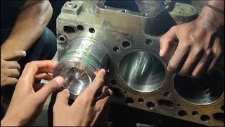 Tata 2515 ka engine Kaise fitting Karte Hain overtime work for mechanic [upl. by Ogg]