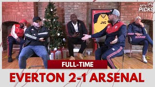 Everton 21 Arsenal  DT STORMS OFF LIVE ON AFTV [upl. by Asetal]