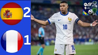 Spain vs France 21 All Highlights Goals  Semi final  UEFA EURO [upl. by Esch699]