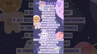 20 roleplay ideas in Toca Boca ☺️ subscribe guys 😘 [upl. by Sioled]