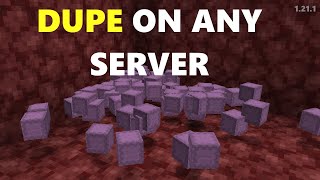 Dupe That Works On Every Server In Minecraft [upl. by Einhapets]