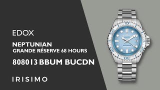 EDOX NEPTUNIAN GRANDE RÉSERVE 68 HOURS 80801 3BBUM BUCDN  IRISIMO [upl. by Demaria280]