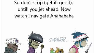 Gorillaz  Feel Good Inc Lyrics [upl. by Attaynek931]