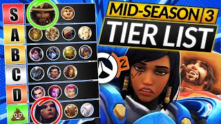 NEW SEASON 75 TIER LIST  Best Tank Heroes to Main MID SEASON 7 PATCH  Overwatch 2 Meta Guide [upl. by Marys]