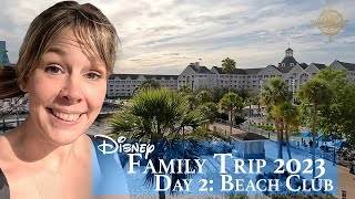 Disneys Beach Club Room Tour and Swimming Fun at Stormalong Bay [upl. by Reywas]