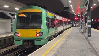 Southern Class 171 departs London Bridge for Uckfield [upl. by Durham117]