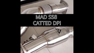 Ultimate MAD S58 Catted Downpipes for BMW M3M4 – Quality Review Installation amp Epic Sound [upl. by Hsirk26]