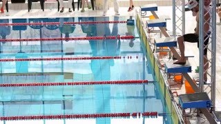 Steffen Deibler und Paul Biedermann  100m Schmetterling Hasenrennen  Schwimmfest Halle 2016 [upl. by Iiette]