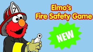 Sesame Street Elmos Fire Safety Educational Kids And Children Games [upl. by Alyacim]