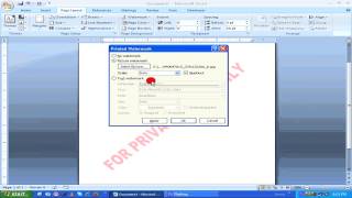 MS Word Tutorial  Add and Print Watermark problem solved HD [upl. by Aneema844]