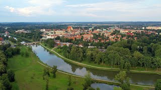 Rzeka  Nysa Kłodzka w Nysie  4k axxonpl [upl. by Nirroc]