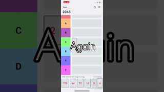 Ranking the 2048 game part 1 tierlist 2048 [upl. by Catherine]