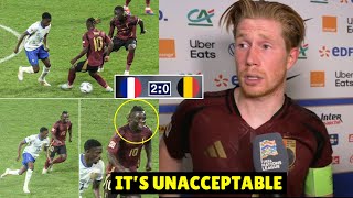 Kevin de Bruyne Blasts Belgium Teammates After 20 Defeat vs France in Nations League [upl. by Nuahsak]