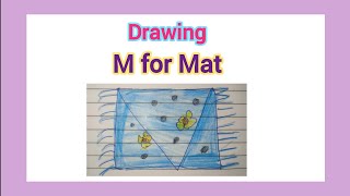 M for Mat drawing  Easy drawing [upl. by Rodolfo493]