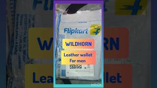 WILDHORN leather men wallet reviewflipkartshortsunboxingytshort [upl. by Einaled997]