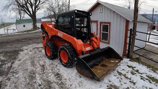 Demo KIOTI SL750 skid loader [upl. by Greerson637]