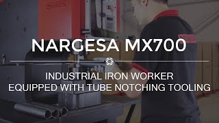 Nargesa MX700 Iron Worker Equipped with Pipe Notching Tooling  Hydraulic Punching and Shearing 2016 [upl. by Belden]