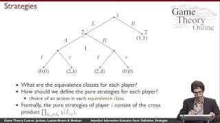 GTO408 Imperfect Information Extensive Form Definition Strategies [upl. by Goddard304]