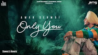 Slowed amp Reverb Only You  Amar Sehmbi  Bravo Music  Kavvy Riyaaz  Punjabi Songs 2023 [upl. by Aloz349]