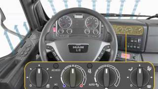 Operating controls for the ventilation and heating system  MAN Trucks amp Bus [upl. by Tdnaltroc]