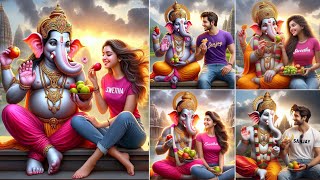 Ganesh Chaturthi AI Name Photo Editing  Trending AI Ganesh Chaturthi Image Editing  Bing AI [upl. by Any]