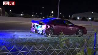 Traffic Accident on I35 Near the Tecumseh Exit [upl. by Nowtna]