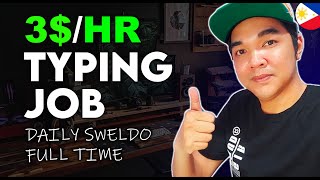 TYPING JOB Online Jobs Work From Home Daily Sweldo For Beginners [upl. by Barfuss]