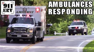 Ambulances Responding Compilation 1 [upl. by Ladnek]