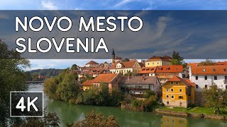 Walking Tour Novo Mesto Slovenia  4K UHD Virtual Travel [upl. by Frazer]