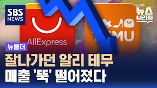 잘나가던 알리·테무…매출 뚝 떨어졌다  SBS  뉴블더 [upl. by Gaven254]