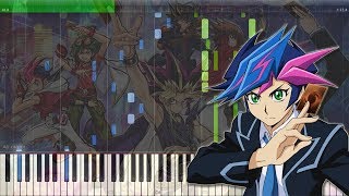 With the Wind  YuGiOh VRAINS OP  遊戯王VRAINS OP  Piano Tutorial  Midi  Sheet [upl. by Budworth996]