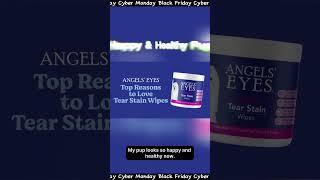 Gentle Tear Stain Removal with ANGELS EYES Pet Eye Wipes 🐾✨ [upl. by Hambley]