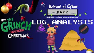 Hackmas 2024Day 2 THM Advent of Cyber  Log Analysis as a SOC Analyst cybersecurity adventofcyber [upl. by Gillan294]