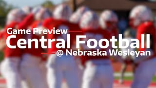 Central College Football Game Preview vs Nebraska Wesleyan [upl. by Bourke]