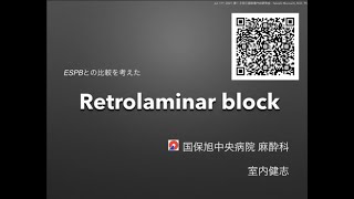 Lecture on retrolaminar block 2021 uptodate [upl. by Sirac]