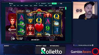 £800 vs wagering at Rolletto Casino  casino to enter this months cash giveaway 18 Only [upl. by Ahsimaj]