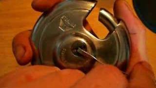 lock picking a STERLING discus padlock [upl. by Surad]