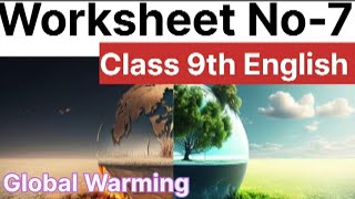 worksheet  English Worksheet class 9  worksheet 9th class  English Worksheet Solution 9th class [upl. by Anyotal]