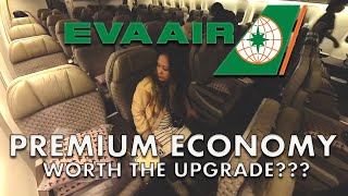 EVA Air PREMIUM ECONOMY  Is it WORTH THE UPGRADE evaair [upl. by Leftwich]