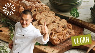 Ein echter HINGUCKER❗️KRÄUTERBROT mit feinen Aromen  Brot selber machen [upl. by Ricki]