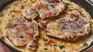 I taught all my friends how to cook pork chops with sauce fast and tasty [upl. by Ahto]