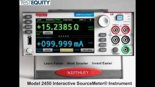 Keithley 2450 Touchscreen Source Measure Unit SMU Product Tour [upl. by Siramed]