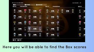 NHL 25 How to Check amp find Box scores in Franchise Mode [upl. by Kirshbaum]