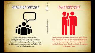 8 Differences Between Genuine And Fake People [upl. by Dygert]