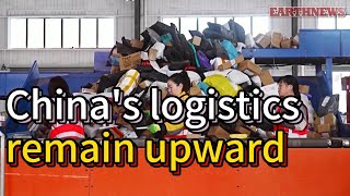 Chinas logistics sector shows continued upward trend in October [upl. by Ahsyekat]